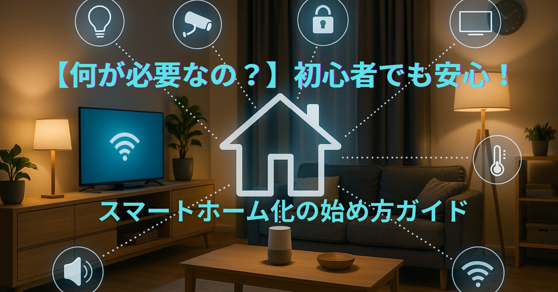 【何が必要なの？】初心者でも安心！スマートホーム化の始め方ガイド