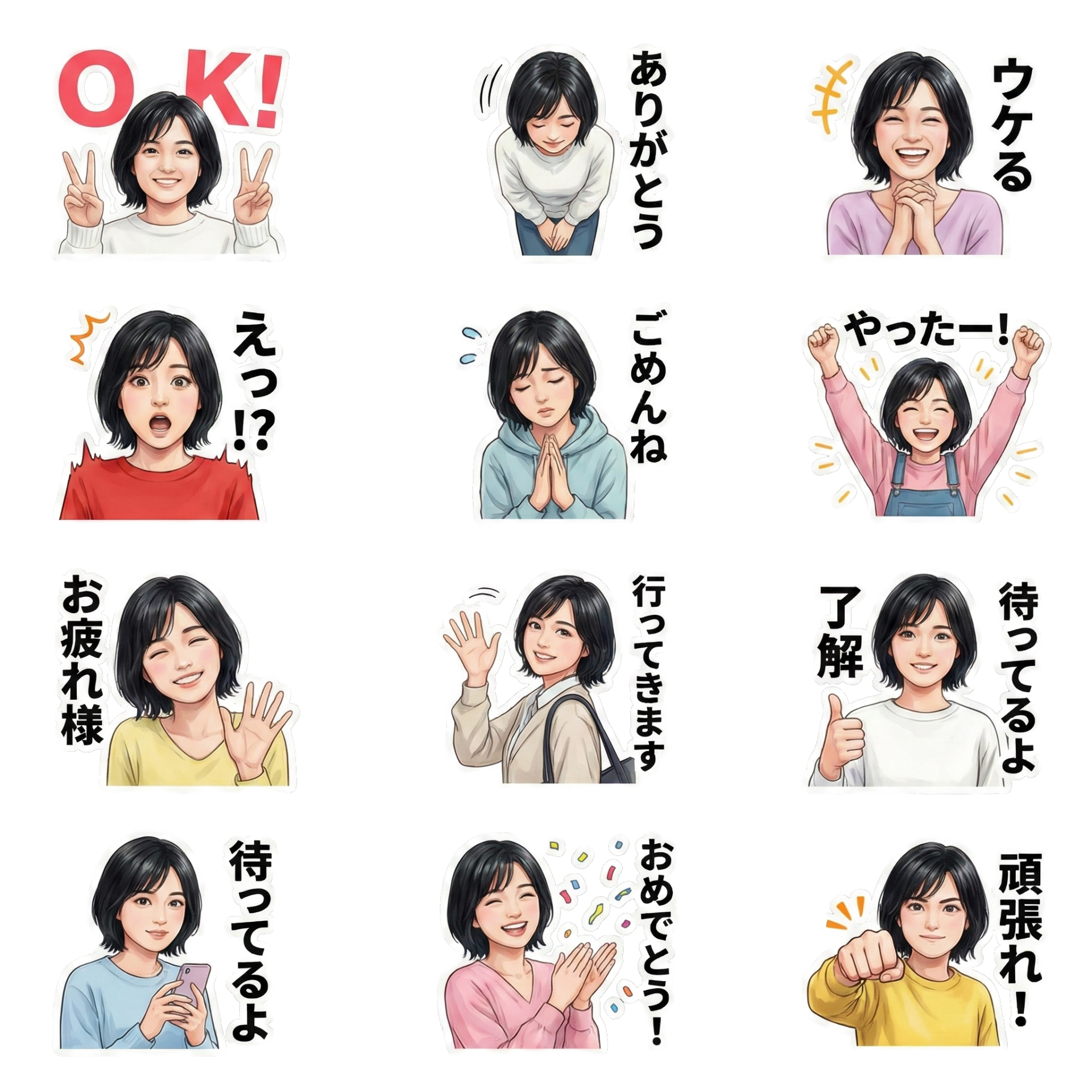 創作小説【if】～もう少しだけアイツと一緒にいられたら～,尾河吉満,中年独身男のお役立ち情報局,LINEスタンプ