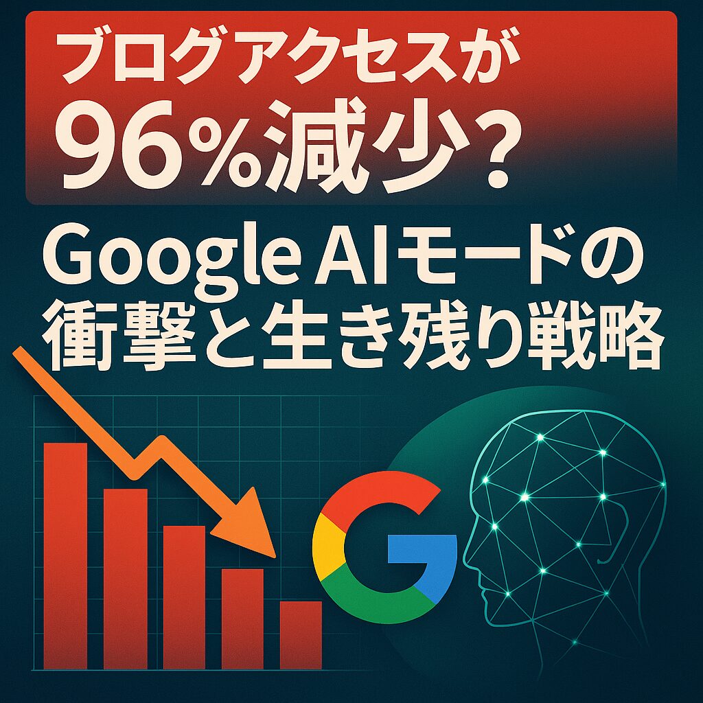 ブログアクセスが96%減少？Google AIモードの衝撃と生き残り戦略