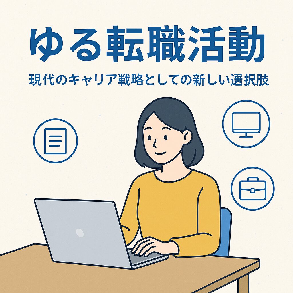 【ゆる転職活動】現代のキャリア戦略としての新しい選択肢！