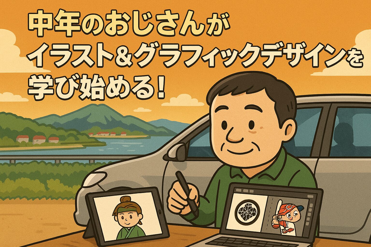 40代の中年独身男がイラスト＆グラフィックデザインを始めた理由