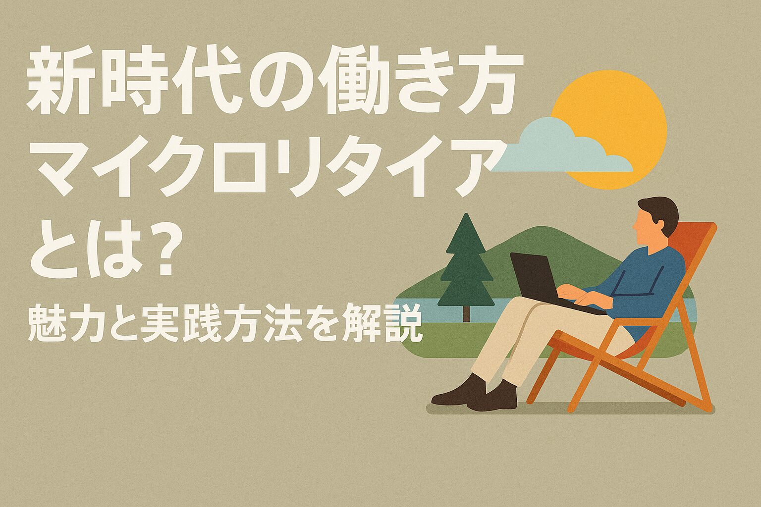 【新時代の働き方】マイクロリタイアとは？魅力と実践方法を解説