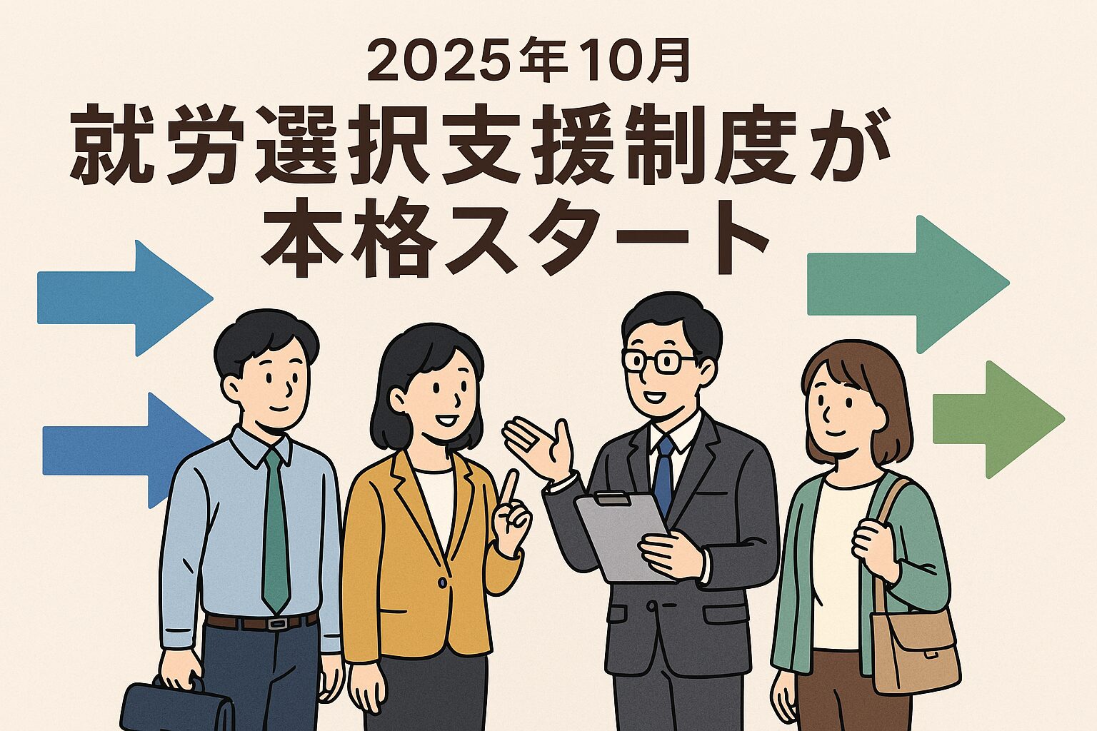 【2025年10月】就労選択支援制度が本格スタート