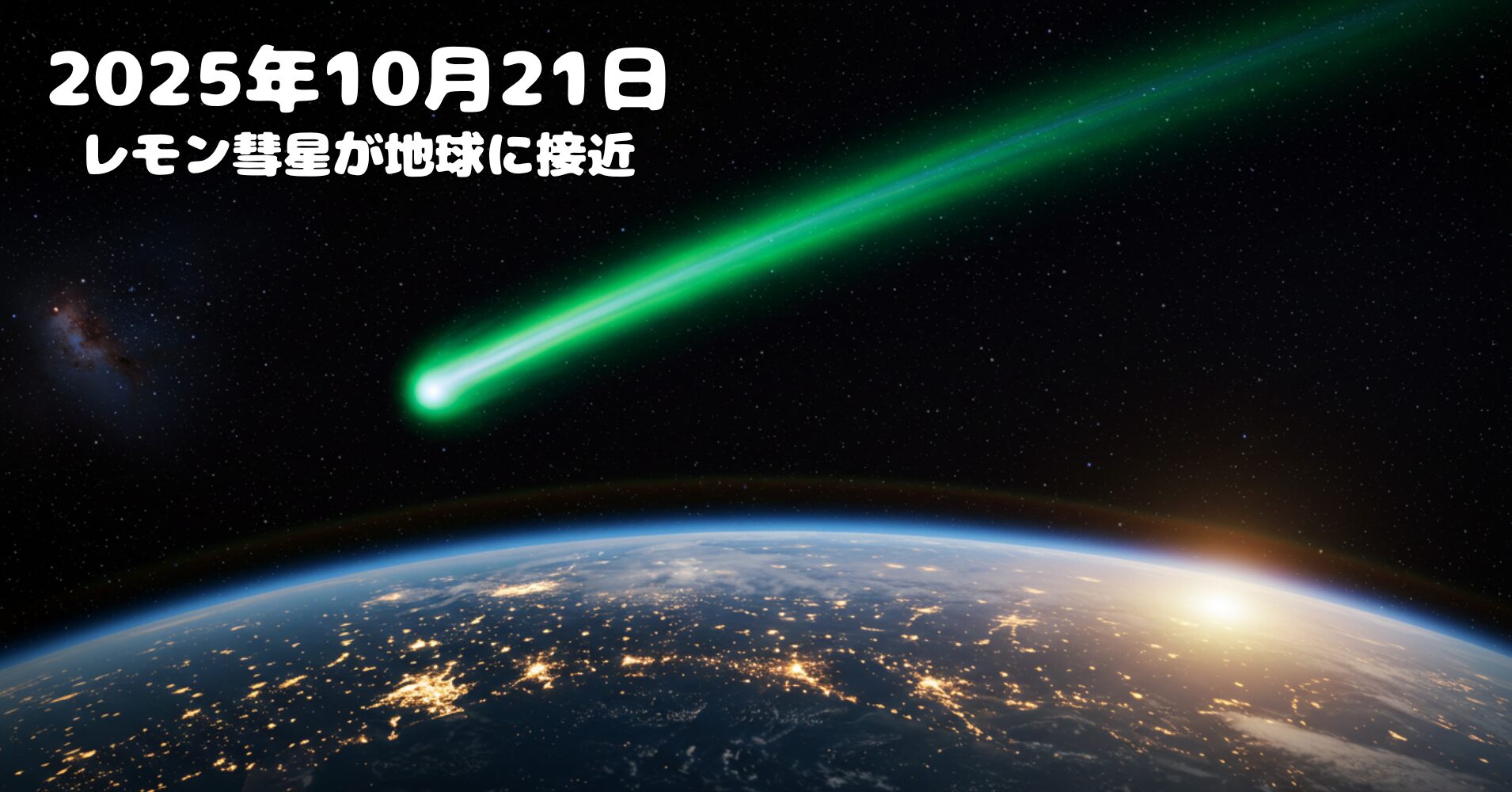 【2025年10月21日】レモン彗星（C/2025 A6）が地球に最接近！