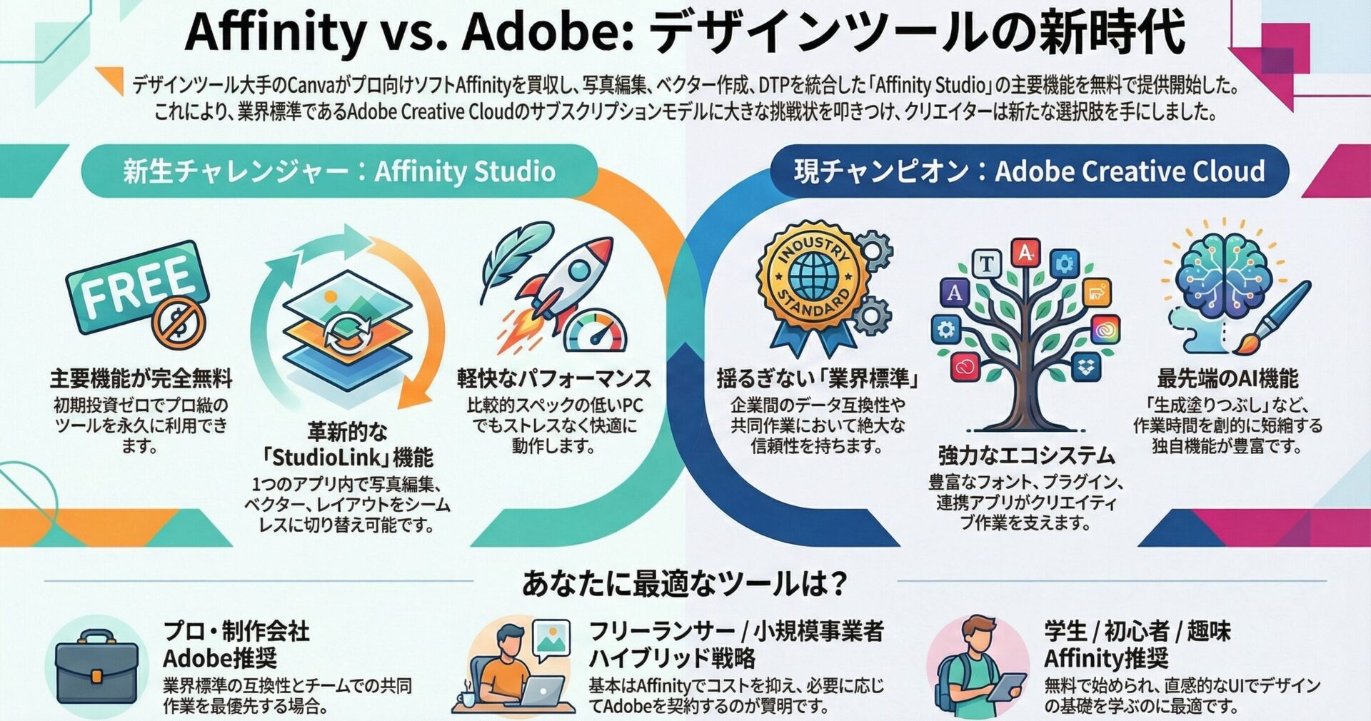【Affinity（アフィニティ）】が無料提供！Adobeに負けない最適デザインツール