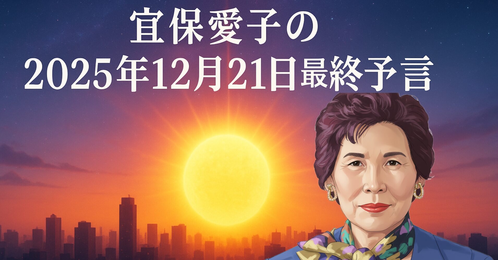 【2025年12月21日】宜保愛子の最終予言 | 人類は意識の分岐点を迎えるのか