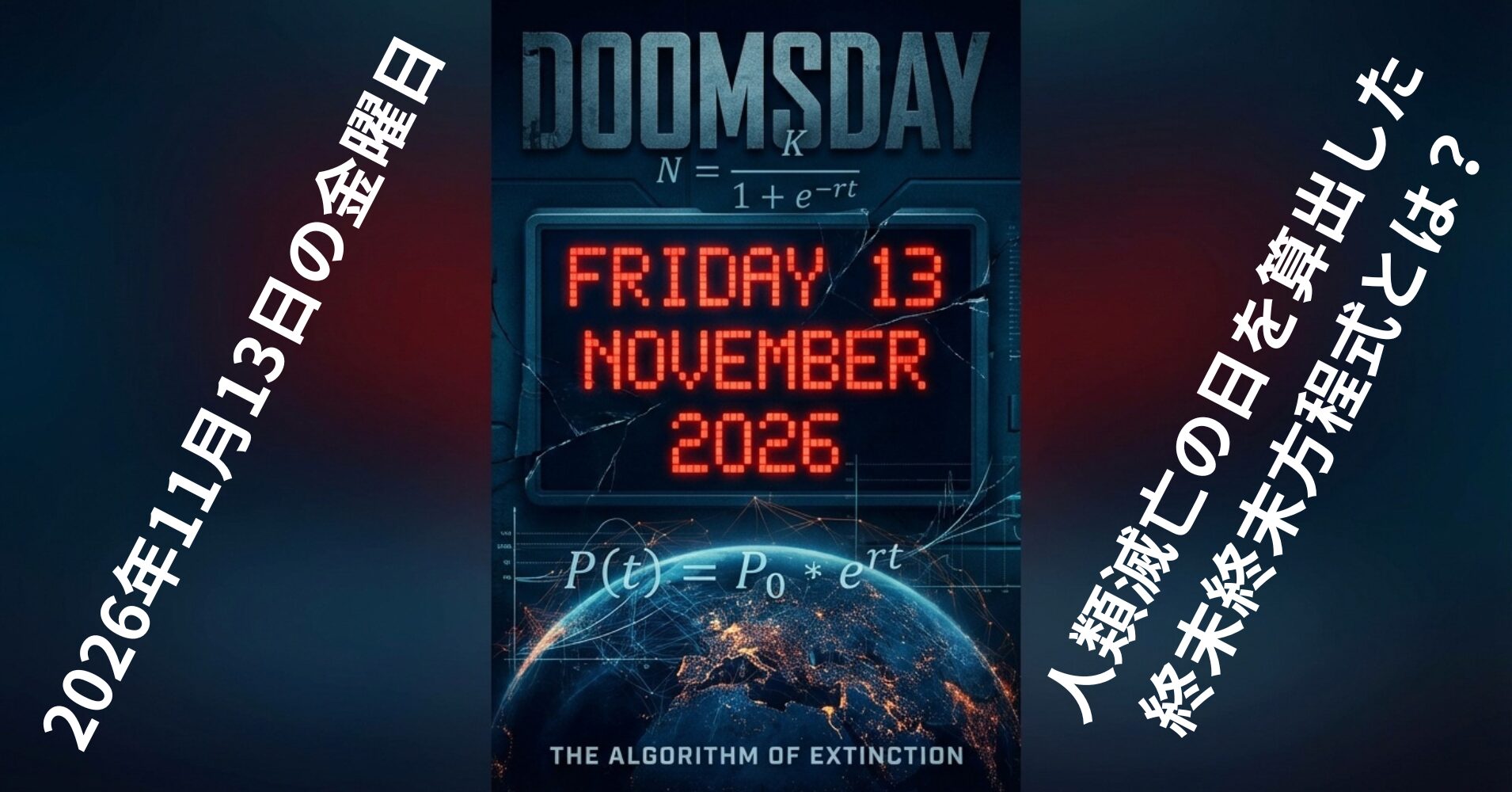 【2026年11月13日の金曜日】人類は終焉を迎えるのか？天才物理学者が導き出した「終末方程式」の真実