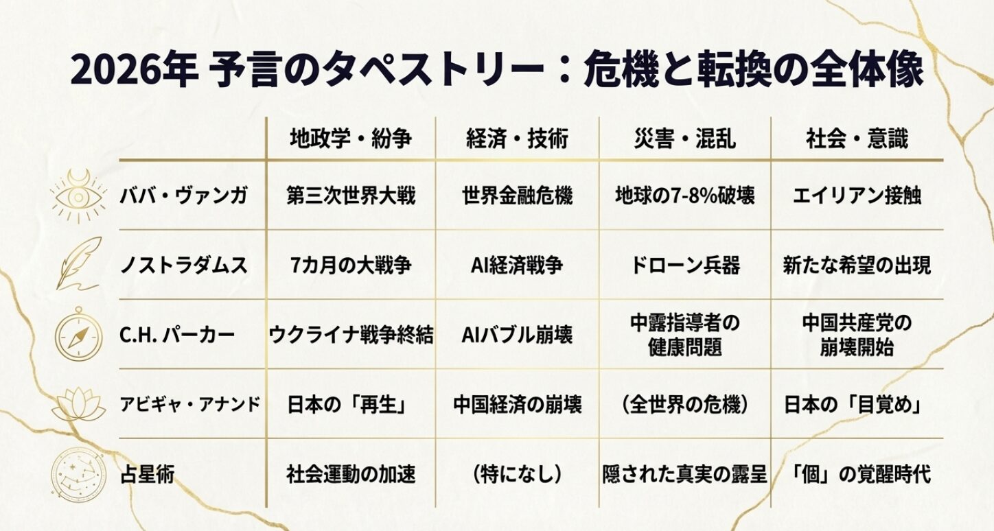 世界の預言者が語る2026年 | 危機と転換の未来像