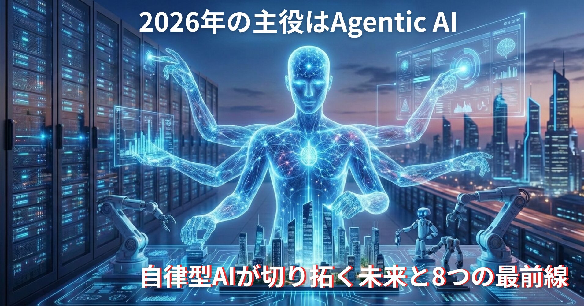 2026年の主役【Agentic AI】自律型AIが切り拓く未来と8つの最前線！