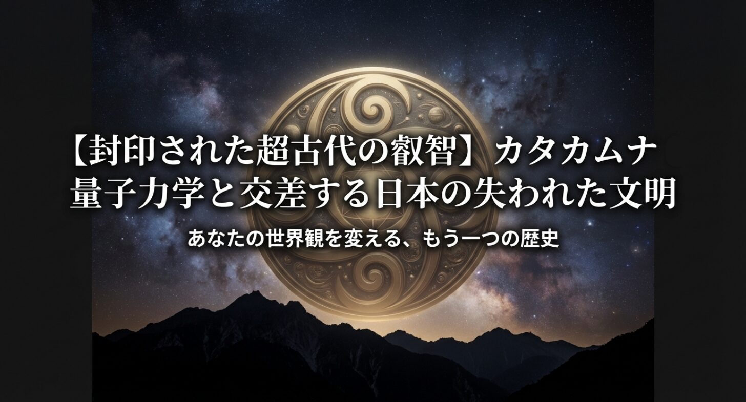 【封印された超古代の叡智】 カタカムナの秘密を徹底解説! 〜都市伝説と量子力学が交差する真実〜