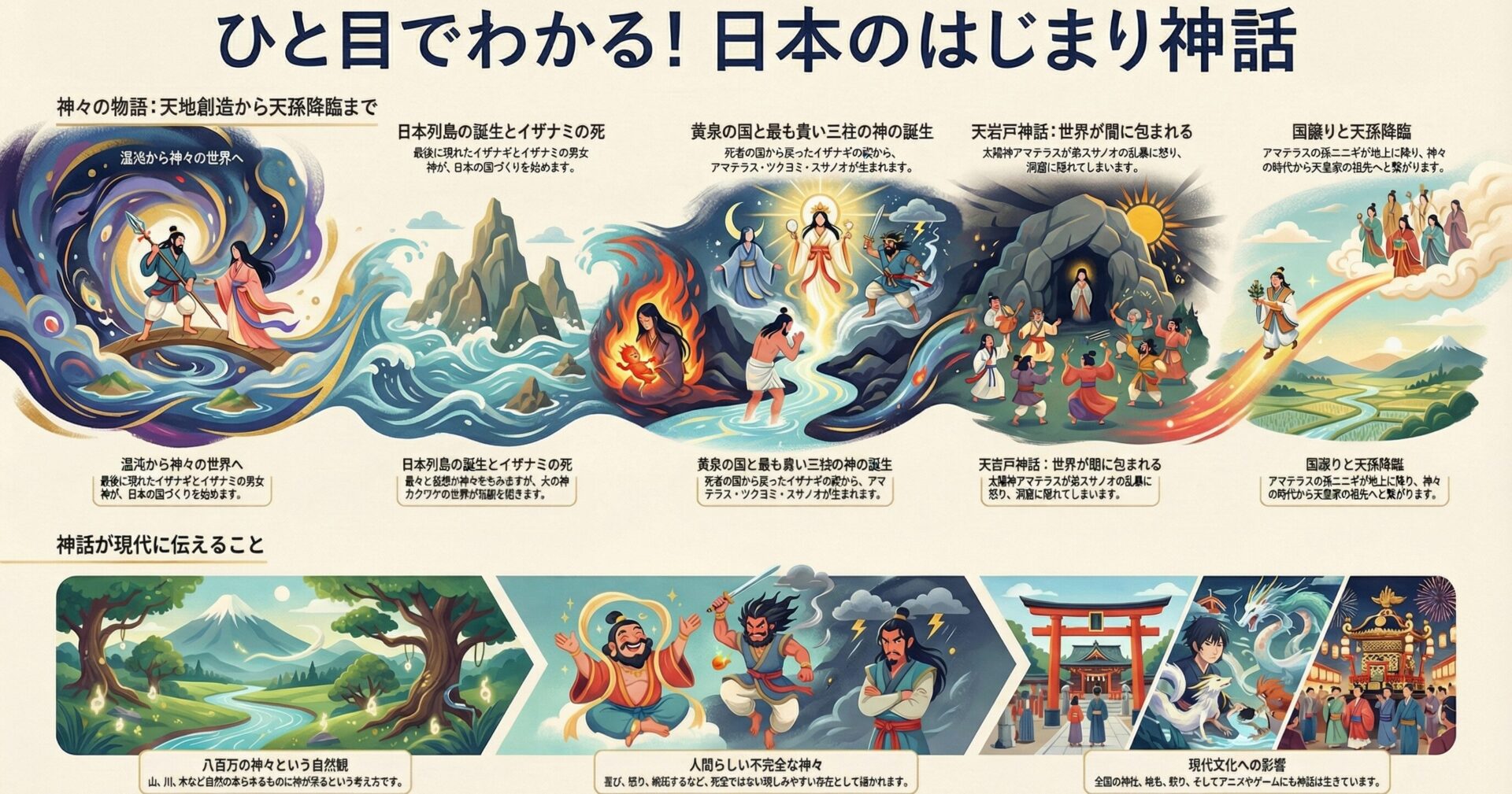 【わかりやすい日本神話】知られざる神々の物語と日本人の精神