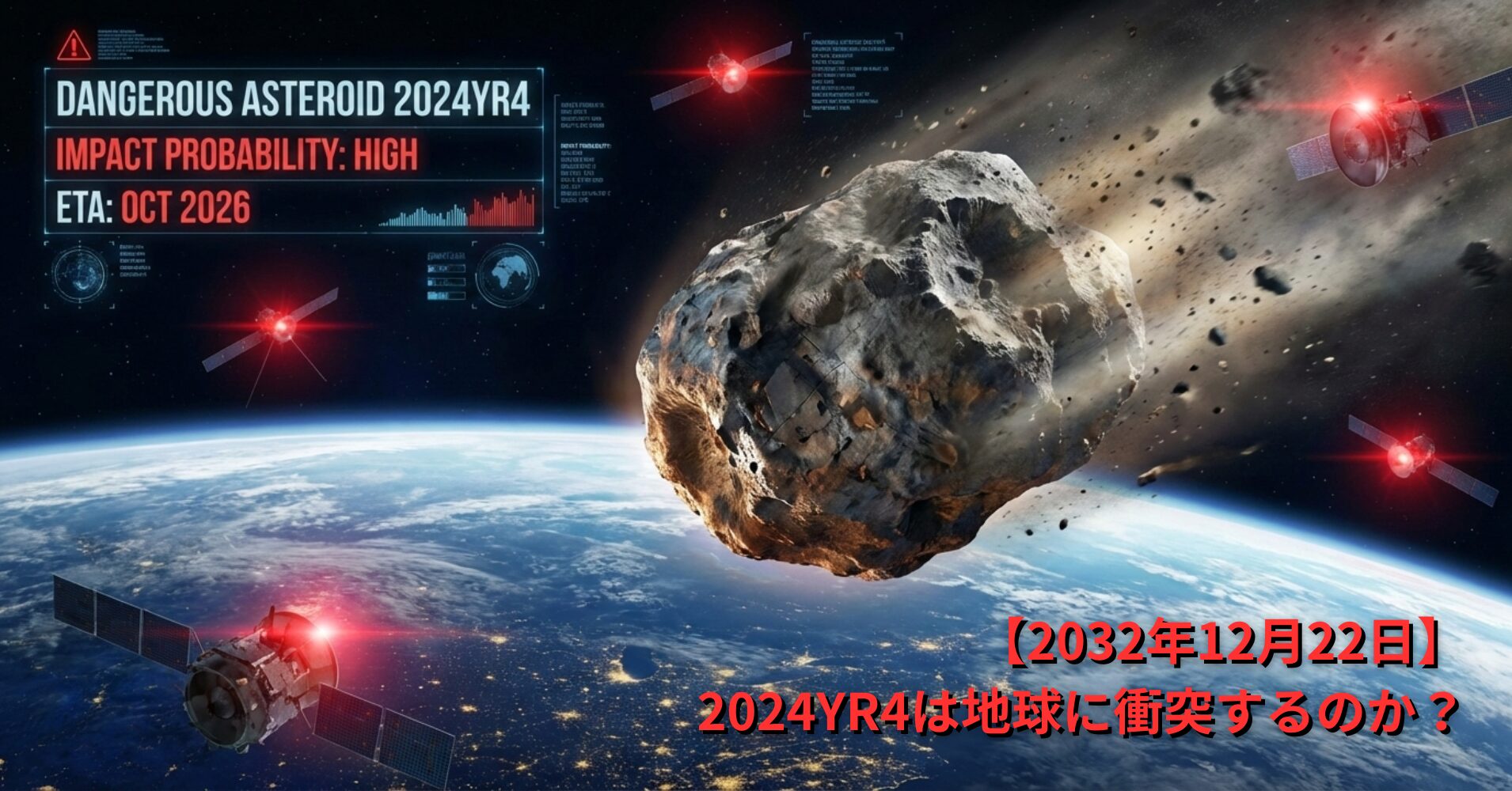 【2032年12月22日】2024YR4は地球に衝突するのか？