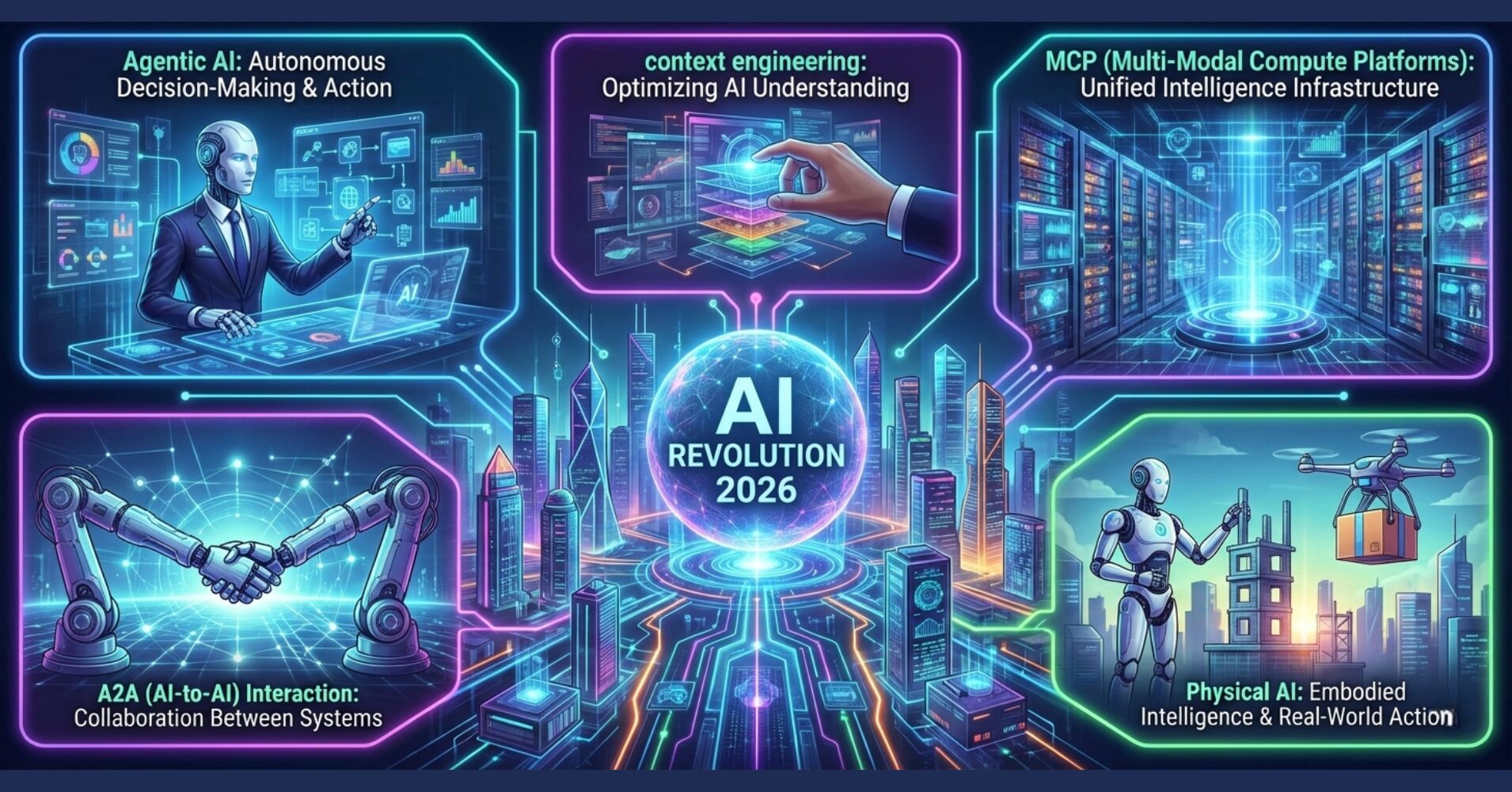 【2026年のAI革命】5つの重要トレンドが変えるビジネスと社会