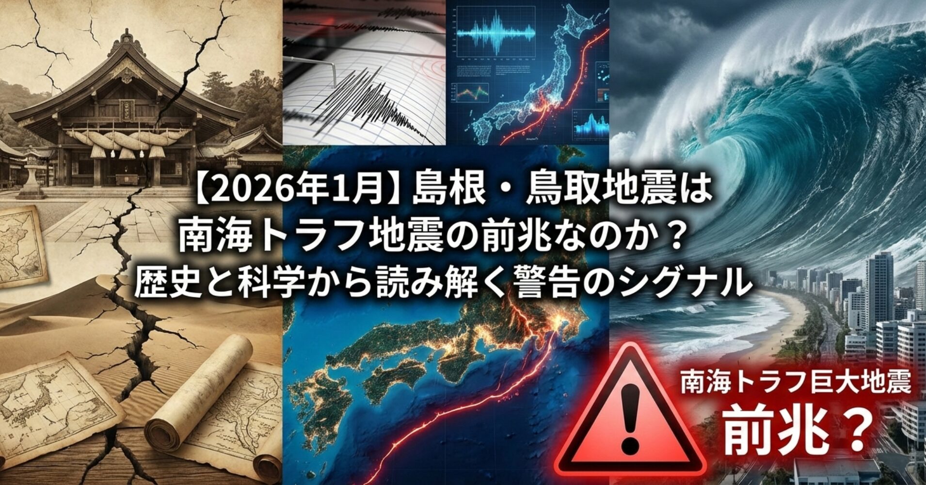 【2026年1月】島根・鳥取地震は南海トラフ地震の前兆なのか？ 歴史と科学から読み解く警告のシグナル