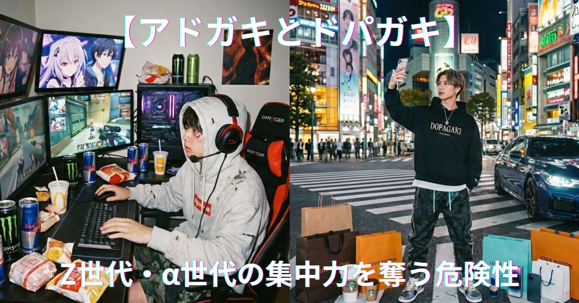 【アドガキとドパガキ】 Z世代・α世代の集中力を奪う危険性