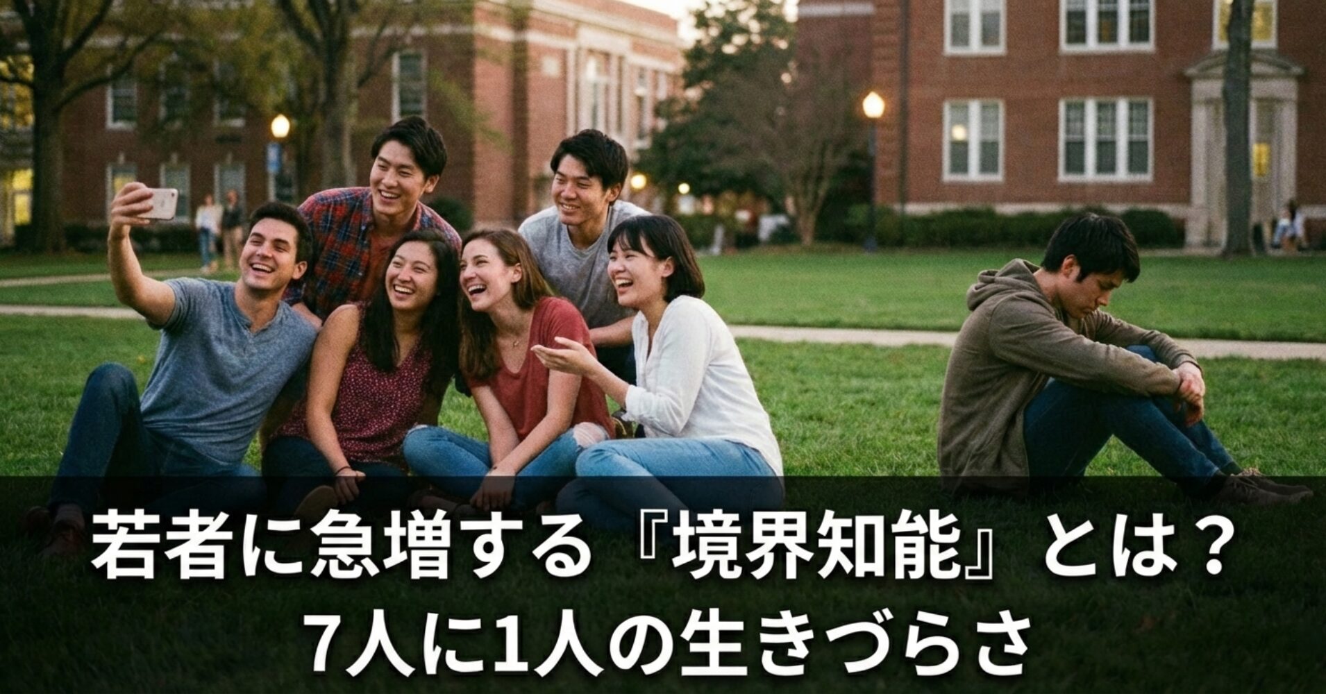 【若者に急増する境界知能とは？】7人に1人の生きづらさ