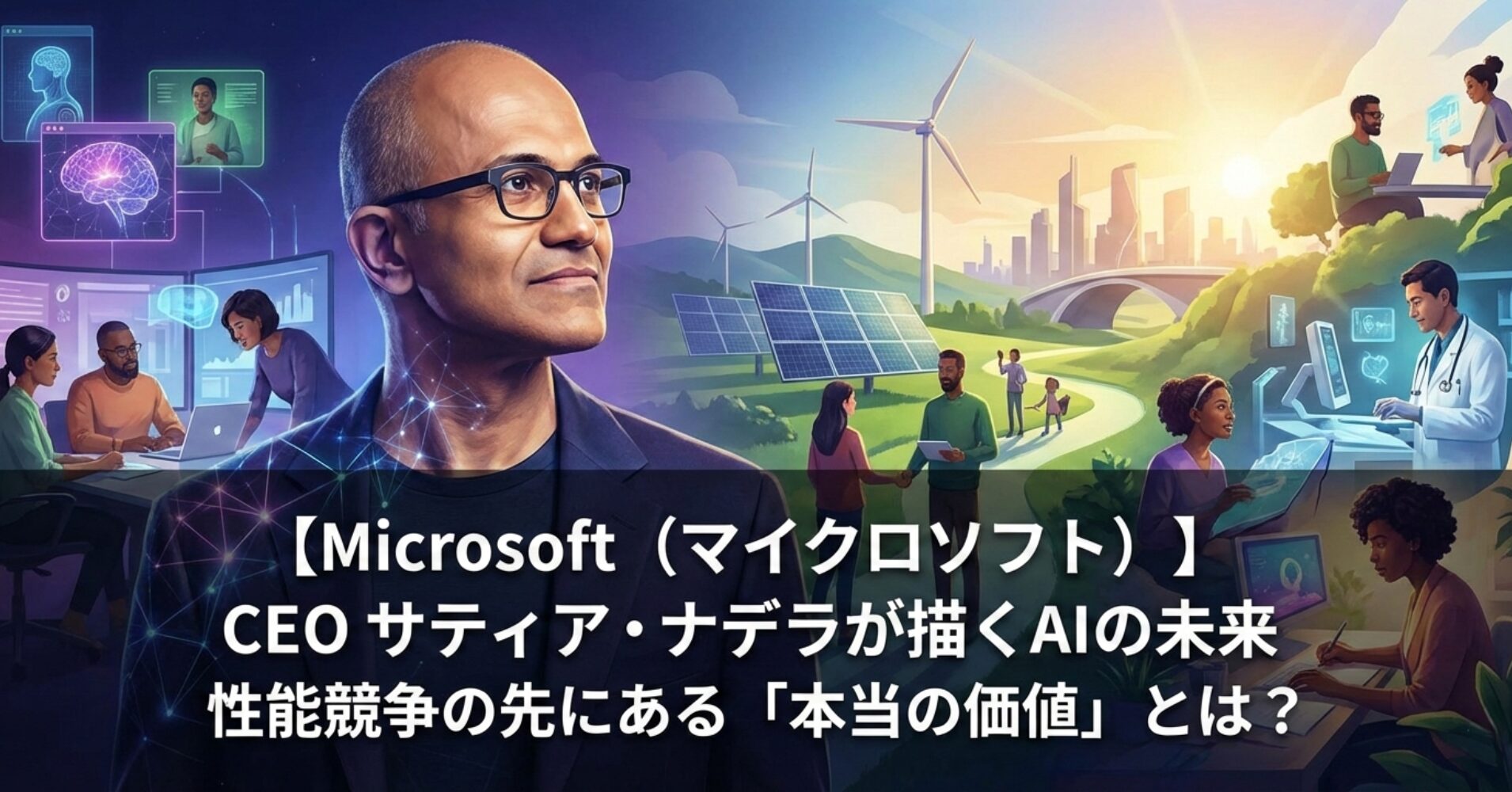 【マイクロソフトCEO サティア・ナデラが描く未来】性能競争の先にある本当の価値