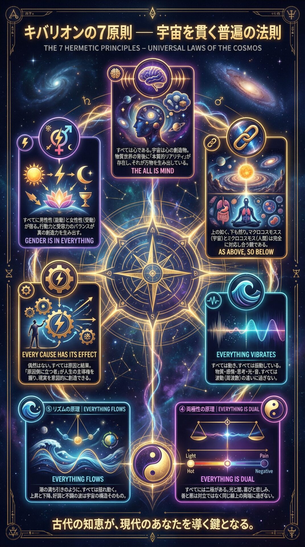 【ヘルメス思想】宇宙法則が動き出すキバリオン7原則と2026年