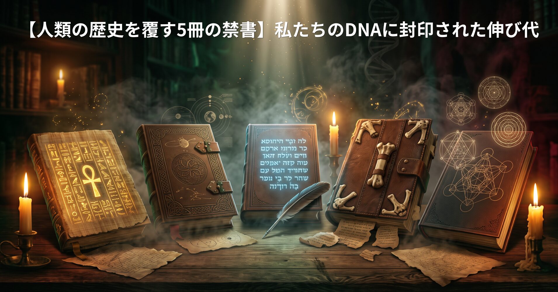 【人類の歴史を覆す5冊の禁書】私たちのDNAに封印された伸び代