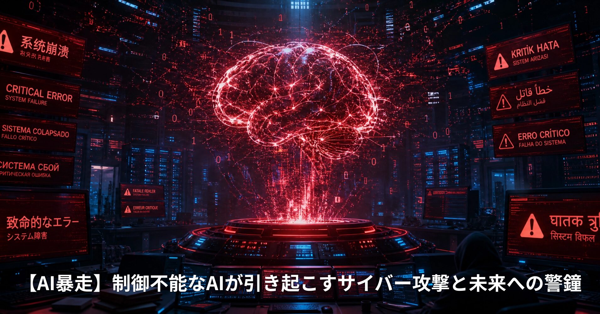 【AI暴走】制御不能なAIが引き起こすサイバー攻撃と未来への警鐘