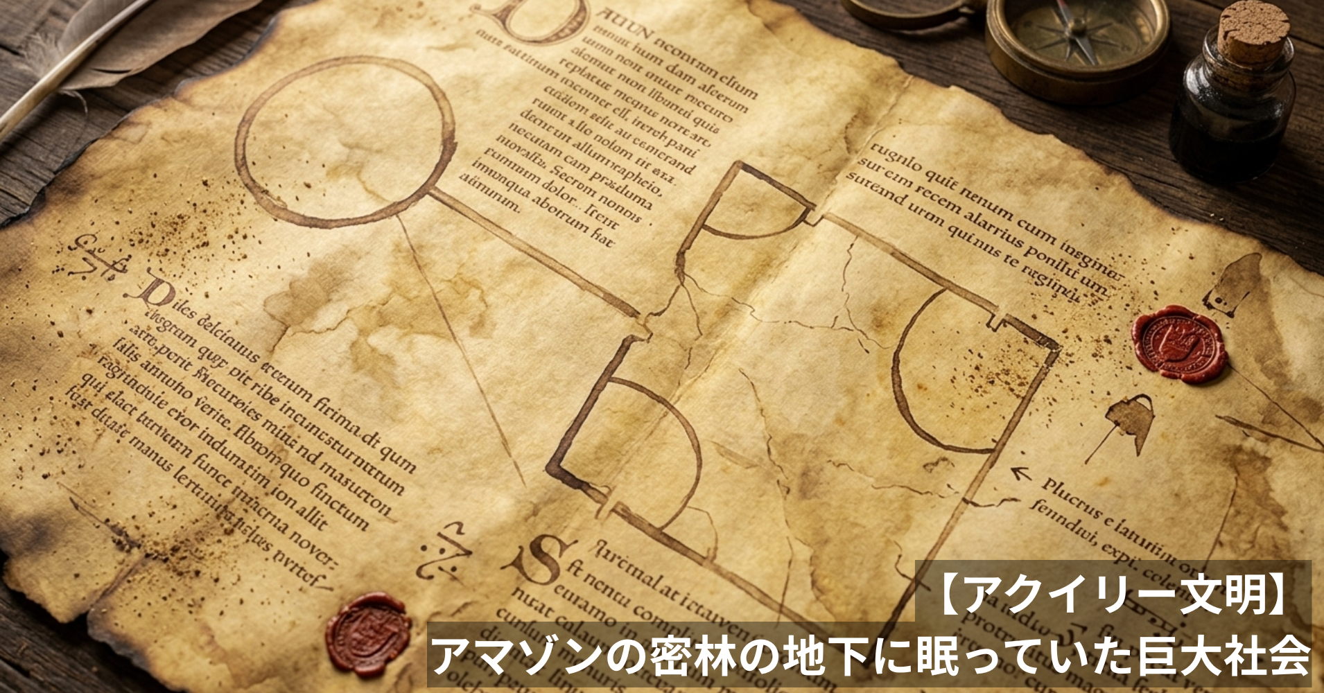 【アクイリー文明】アマゾンの密林の地下に眠っていた巨大社会