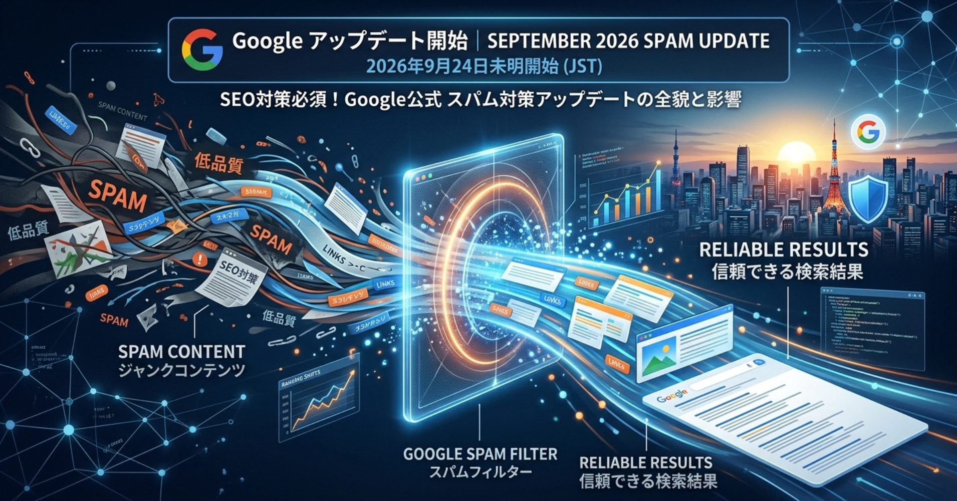【2026年9月】Googleスパムアップデート展開開始！