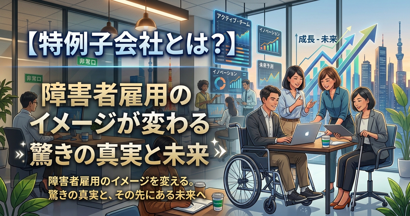 【特例子会社とは？】障害者雇用のイメージが変わる驚きの真実と未来